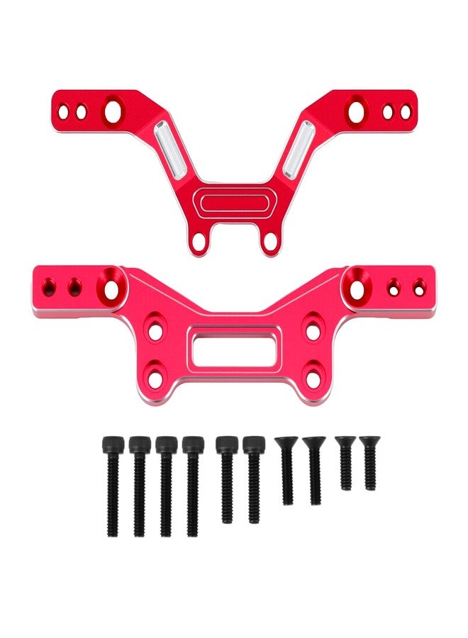 POLANTA Aluminum Alloy Front&Rear Damper Plate for Arrma 1/14 Typhon Grom Upgrade Parts (Red) - Image 1
